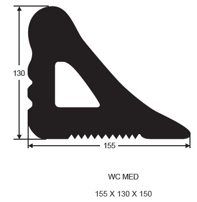 AMBASSADOR MEDIUM WHEEL CHOCK 150MM 